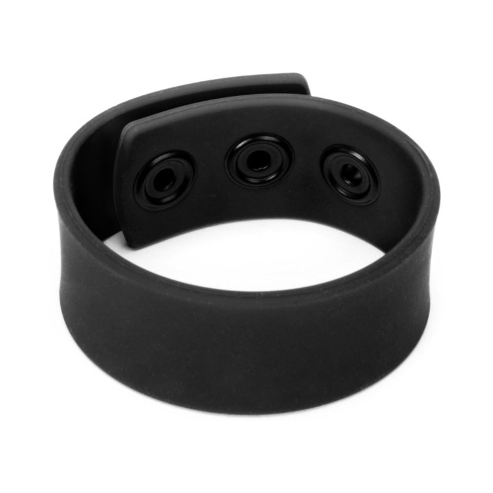 Prowler RED Silicone Cock Strap Black