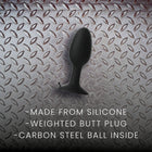 Prowler RED Weighted Butt Plug Black Small