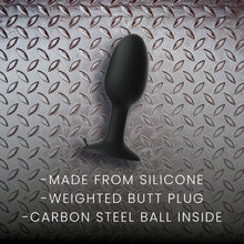 Prowler RED Weighted Butt Plug Black Medium