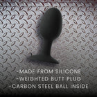 Prowler RED Weighted Butt Plug Black Large
