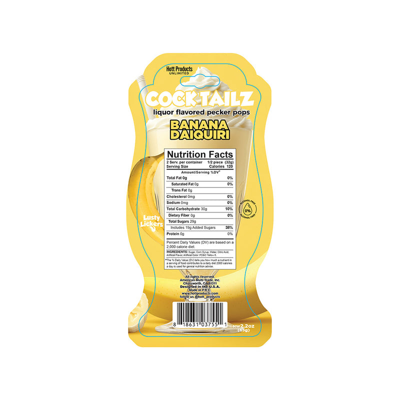 Cocktailz Pecker Pops Banana Daiquiri