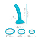b-Vibe Every Body Strap-On Harness Set with 6 in. Silicone Dildo Peg