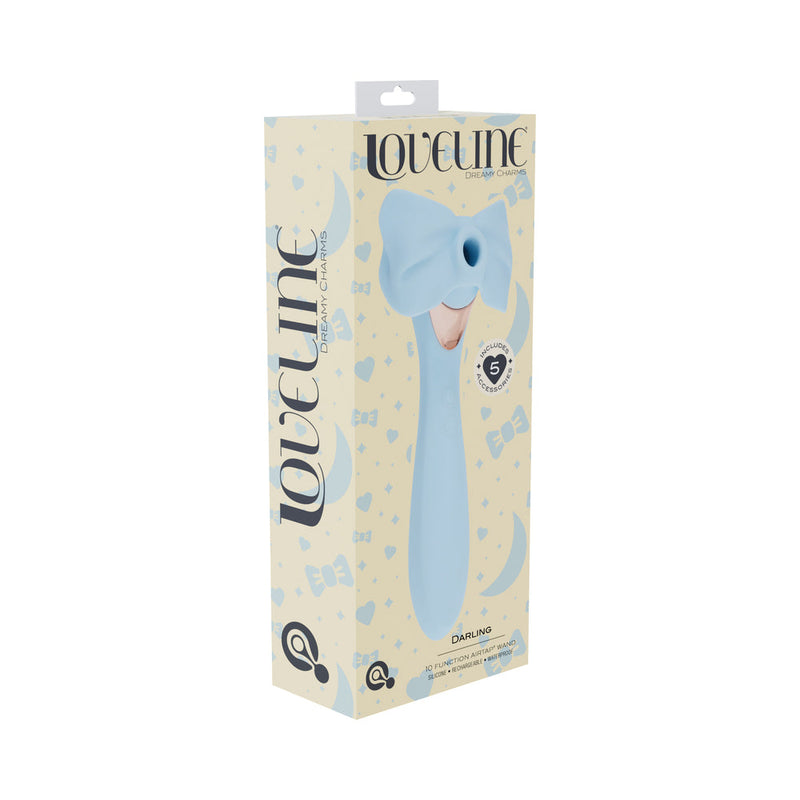 LoveLine Darling AirTapTech Rechargeable Vibrator Blue