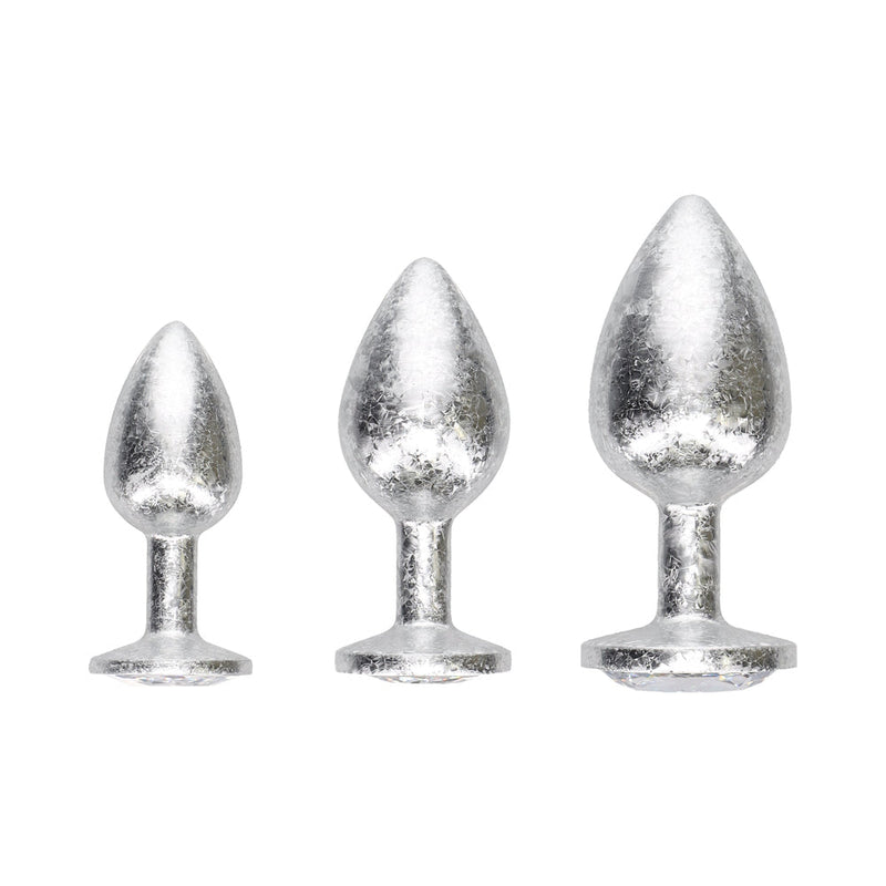 Ouch! International New York Collection Metal Anal Plug Set Silver