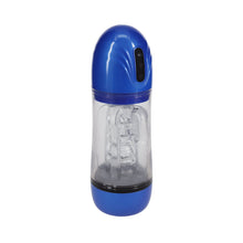 PUMPED SonicPull Masturbator Suction Vibration Multimedia Enhanced Metallic Blue