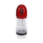 PUMPED SonicPull Masturbator Suction Vibration Multimedia Enhanced Metallic Red