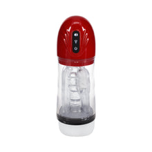 PUMPED SonicPull Masturbator Suction Vibration Multimedia Enhanced Metallic Red