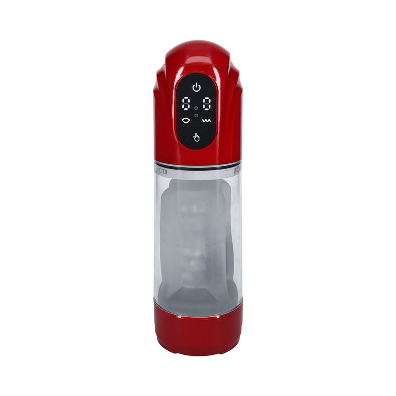 PUMPED TechnoThrust Automatic Masturbator Waterproof Metallic Red