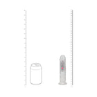 RealRock Wireless Rechargeable Remote Control LED Vibrating 6 in. Dildo Clear