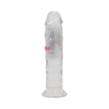 RealRock Wireless Rechargeable Remote Control LED Vibrating 6 in. Dildo Clear