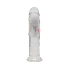 RealRock Wireless Rechargeable Remote Control LED Vibrating 6 in. Dildo Clear