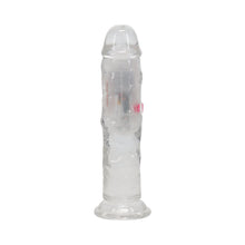 RealRock Wireless Rechargeable Remote Control LED Vibrating 6 in. Dildo Clear
