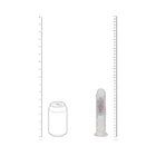 RealRock Wireless Rechargeable Remote Control LED Vibrating 6 in. Dildo Clear