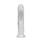 RealRock Wireless Rechargeable Remote Control LED Vibrating 7 in. Dildo Clear