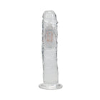RealRock Wireless Rechargeable Remote Control LED Vibrating 8 in. Dildo Clear