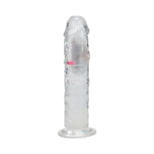 RealRock Wireless Rechargeable Remote Control LED Vibrating 8 in. Dildo Clear