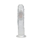 RealRock Wireless Rechargeable Remote Control LED Vibrating 8 in. Dildo Clear