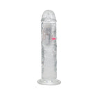 RealRock Wireless Rechargeable Remote Control LED Vibrating 8 in. Dildo Clear