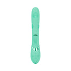 VIVE Fiore Rechargeable G-Spot Air Wave and Tapping Flared Clit Stimulator Green