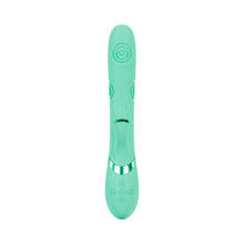 VIVE Fiore Rechargeable G-Spot Air Wave and Tapping Flared Clit Stimulator Green
