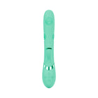 VIVE Fiore Rechargeable G-Spot Air Wave and Tapping Flared Clit Stimulator Green