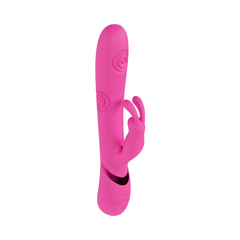 VIVE Mimi Rechargeable G-Spot Vibrating and Tapping Rabbit Pink