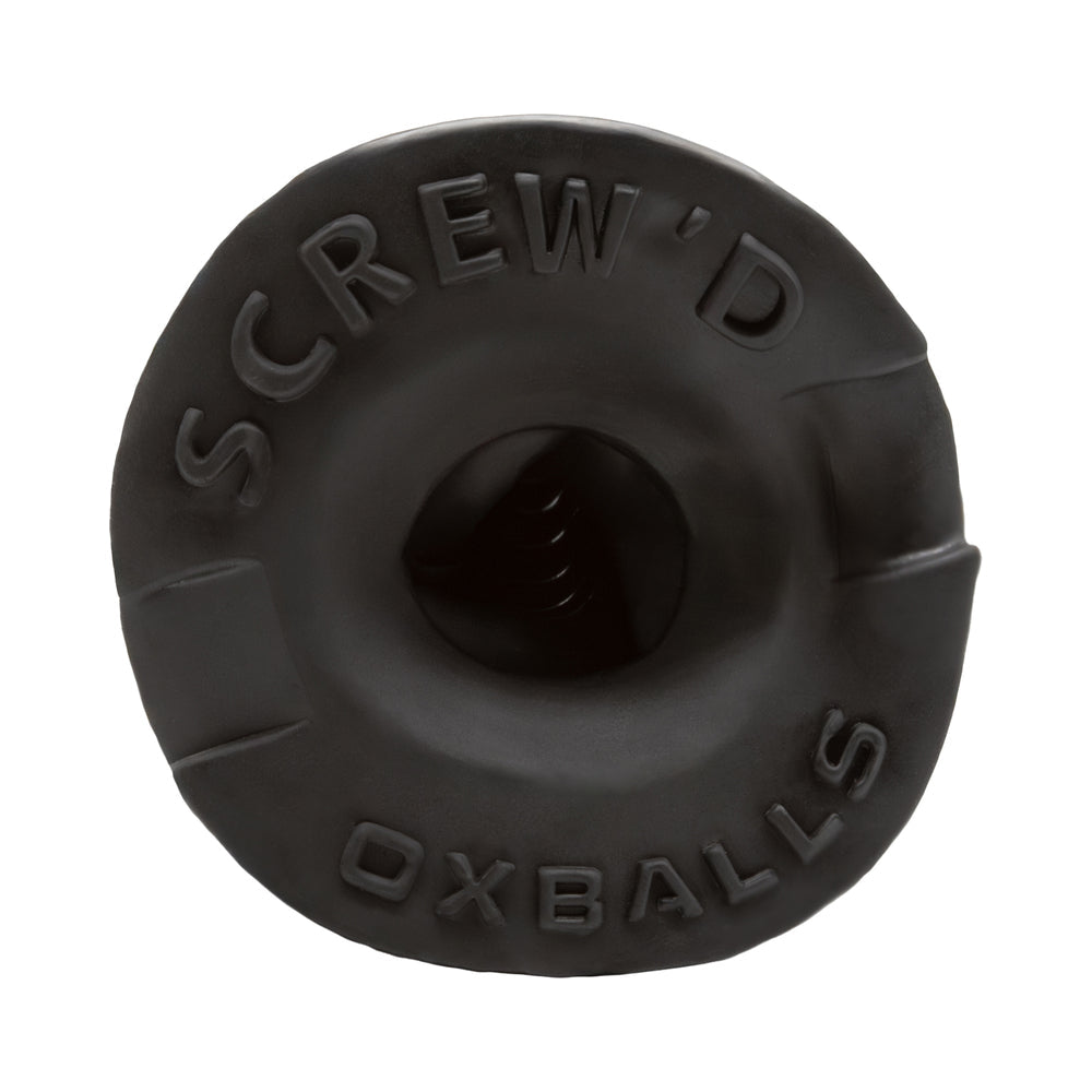 Oxballs Screwdhole Screw''d-In Open Tip Masturbator Special Edition Night