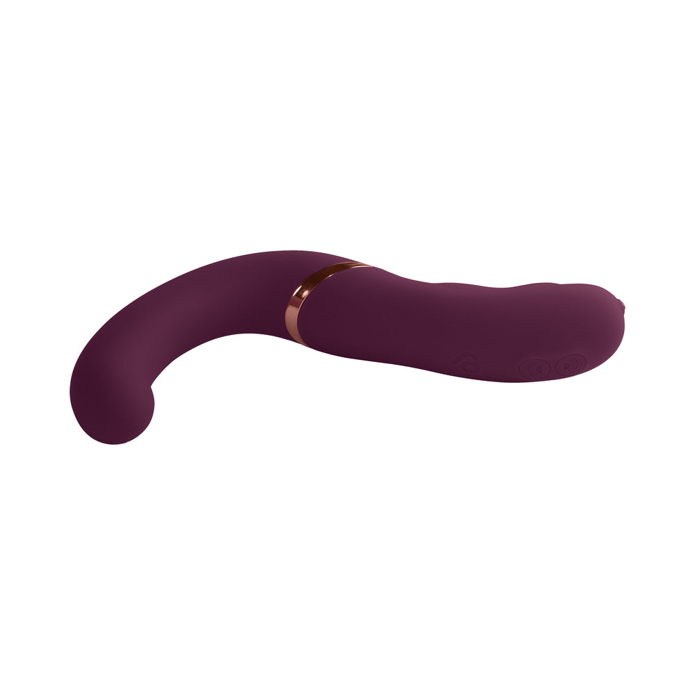 Rocks-Off Gemini Dual Stimulator Burgundy