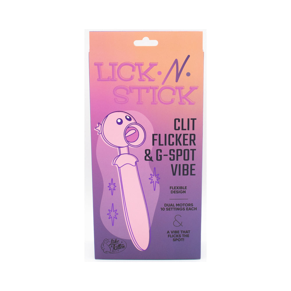 Lick n'' Stick Clit Flicker & G-Spot Vibrator