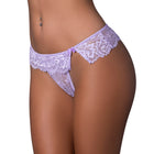 Magic Silk Pheromone Panties Flutter Thong 2-Pack Lilac/Black Queen Size