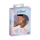 Magic Silk Pheromone Panties Crotchless & Open Back Panty 2-Pack Lilac/Aqua S/M