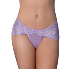 Magic Silk Pheromone Panties Mesh & Lace Boy Short 2-Pack Lilac/Rose S/M