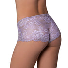 Magic Silk Pheromone Panties Mesh & Lace Boy Short 2-Pack Lilac/Rose S/M