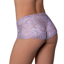 Magic Silk Pheromone Panties Mesh & Lace Boy Short 2-Pack Lilac/Rose S/M