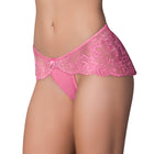 Magic Silk Pheromone Panties Mesh & Lace Boy Short 2-Pack Lilac/Rose S/M