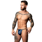 Male Power Liquid Onyx 2.0 Posing Strap Blue O/S