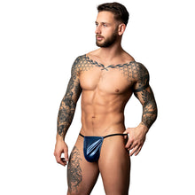 Male Power Liquid Onyx 2.0 Posing Strap Blue O/S