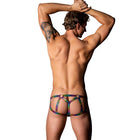 Male Power The Matchmaker Jock with Front Condom Pouch Rainbow L/XL