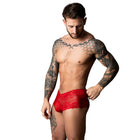 Male Power The Ultimate Duo CRR Mini Short & Red Cock Ring Red S