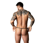 Male Power The Ultimate Duo CRR Pouch G-String & Red Cock Ring Black L/XL
