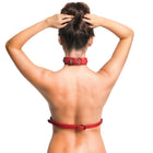 Master Series Vixen Chest Harness Red