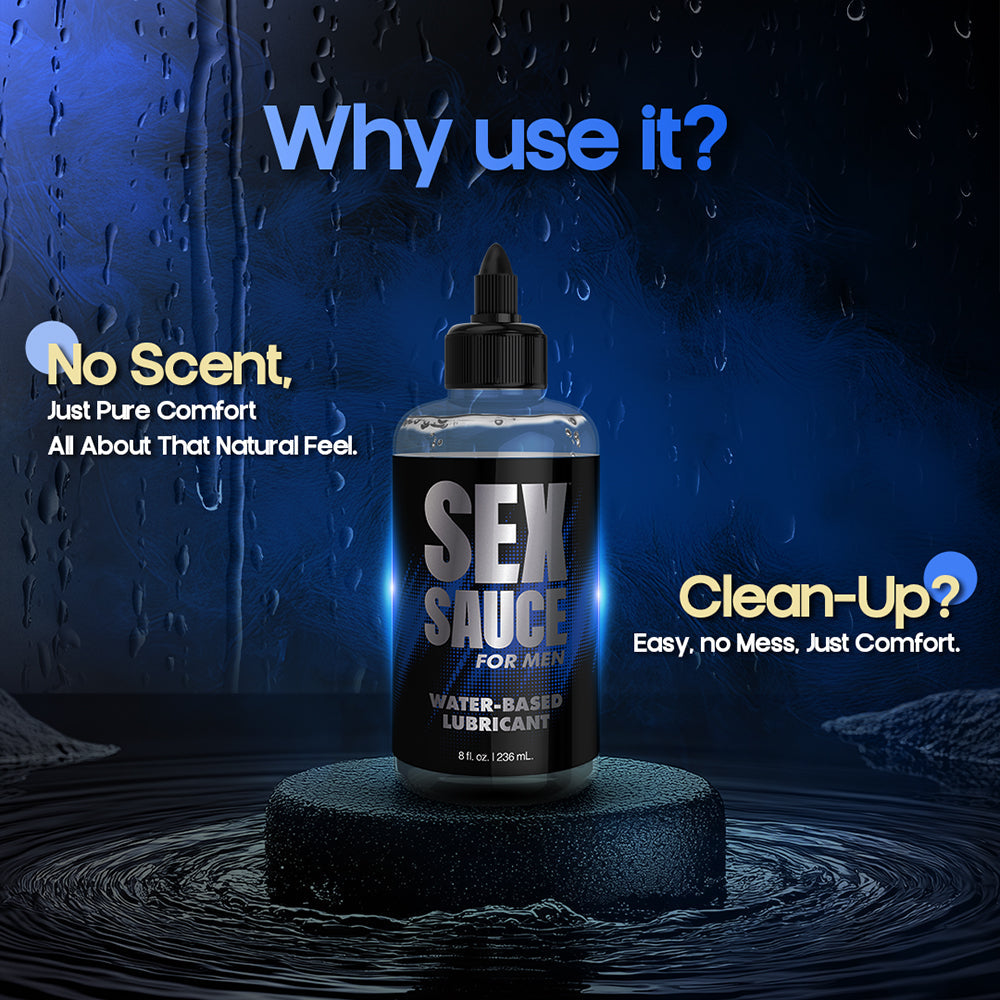 Naughty Jane''s Sex Sauce for Men Water-Based Lubricant 16 oz.