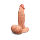 b-Vibe Slipskin Realistic Silicone Dildo 6 in. Girthy Mocha