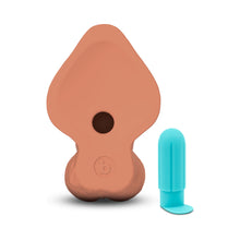 b-Vibe Slipskin Realistic Silicone Dildo 10 in. Curved Mocha