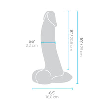 b-Vibe Slipskin Realistic Silicone Dildo 10 in. Curved Mocha