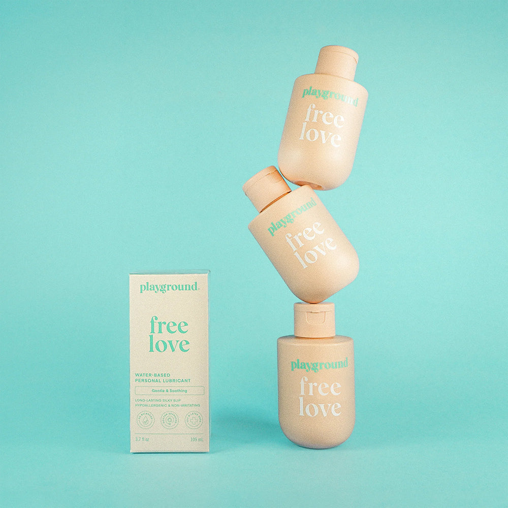 Playground Free Love Extra-Gentle Water-Based Personal Lubricant 3.7 oz.