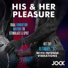 JOCK Vibrating Silicone Penis Sleeve Dark