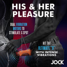 JOCK Vibrating Silicone Penis Sleeve Medium