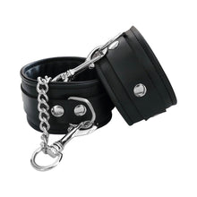 Rouge Fetish Play Vegan Wrist Cuffs Black