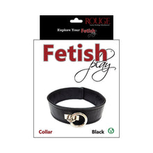 Rouge Fetish Play Vegan Collar Black